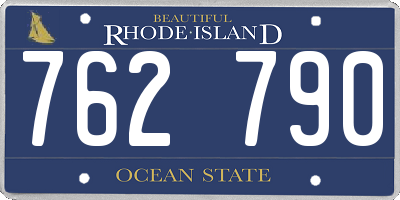 RI license plate 762790