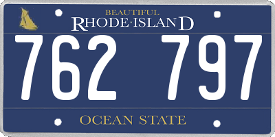 RI license plate 762797