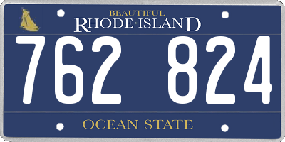 RI license plate 762824