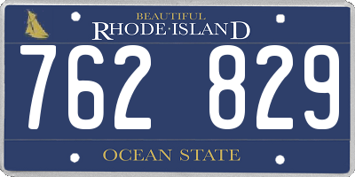 RI license plate 762829