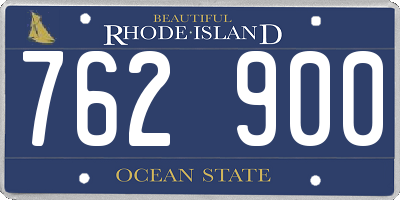 RI license plate 762900