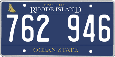 RI license plate 762946