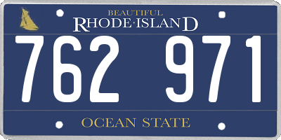 RI license plate 762971