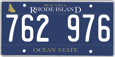 RI license plate 762976