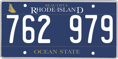 RI license plate 762979