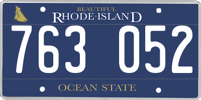 RI license plate 763052