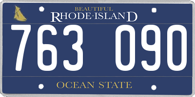 RI license plate 763090