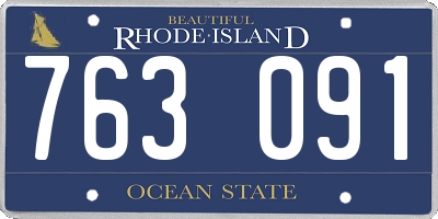 RI license plate 763091