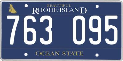 RI license plate 763095