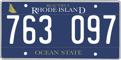 RI license plate 763097