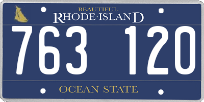RI license plate 763120