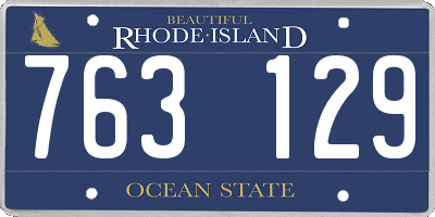 RI license plate 763129