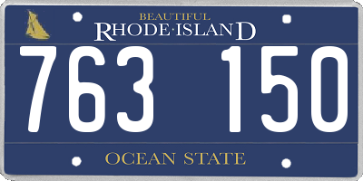 RI license plate 763150