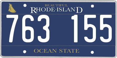 RI license plate 763155