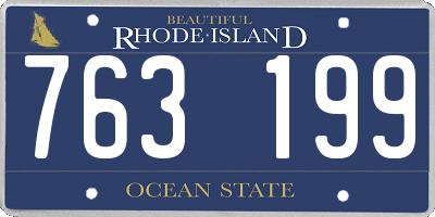 RI license plate 763199