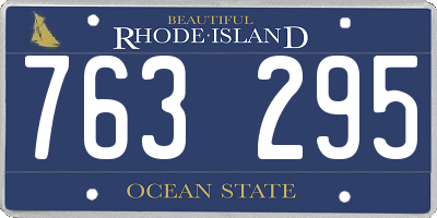 RI license plate 763295