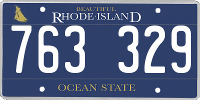 RI license plate 763329