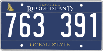 RI license plate 763391