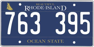 RI license plate 763395