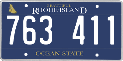 RI license plate 763411