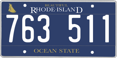 RI license plate 763511