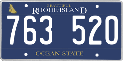 RI license plate 763520