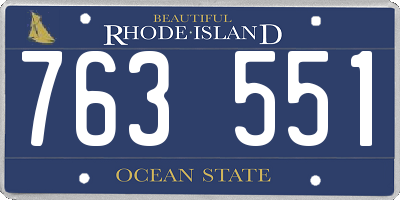 RI license plate 763551