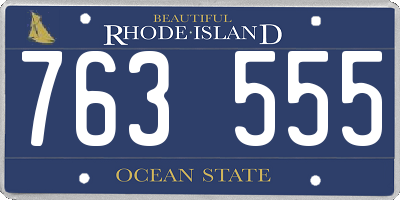 RI license plate 763555