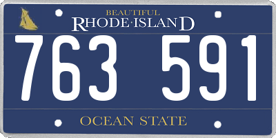 RI license plate 763591