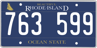 RI license plate 763599
