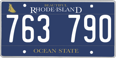 RI license plate 763790