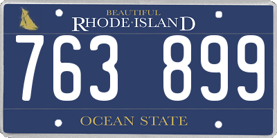RI license plate 763899