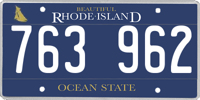 RI license plate 763962