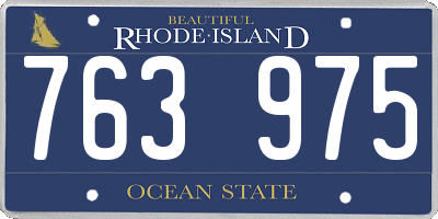 RI license plate 763975