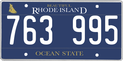 RI license plate 763995