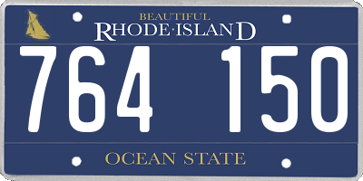 RI license plate 764150
