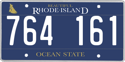 RI license plate 764161