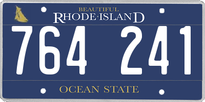 RI license plate 764241
