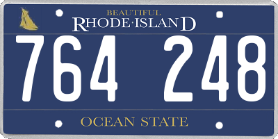 RI license plate 764248