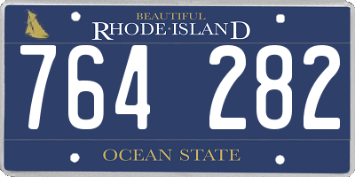 RI license plate 764282