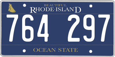 RI license plate 764297