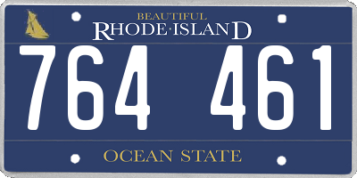 RI license plate 764461