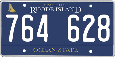 RI license plate 764628