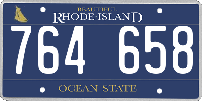 RI license plate 764658