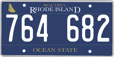 RI license plate 764682