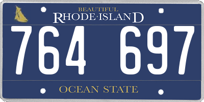 RI license plate 764697