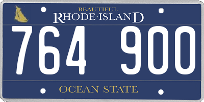 RI license plate 764900