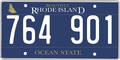 RI license plate 764901