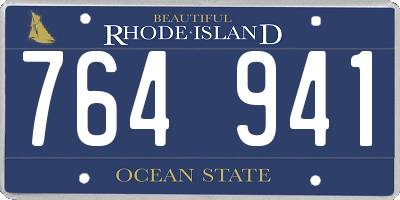 RI license plate 764941