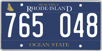 RI license plate 765048